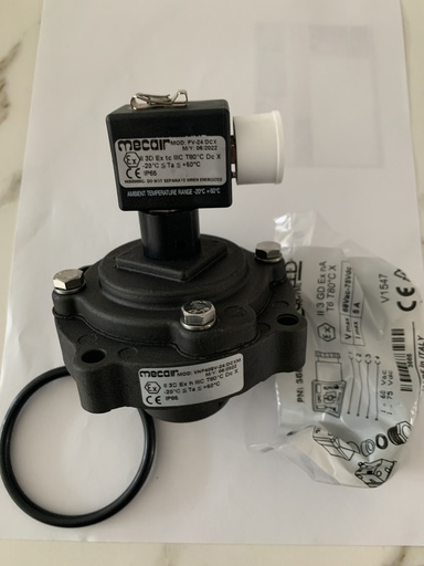 [1" DIAPHRAGM VALVE FULL IMMERSION SQUARE TANK 1" 24/DCX] VNP408V-24/DCX-M