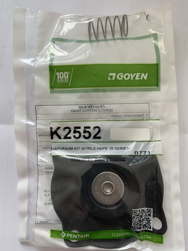 DIAPHRAGM KIT NITRILE-HDPE 25 SERIES-4 - K2552